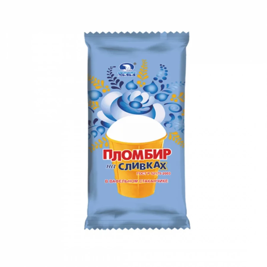 Пломбир на сливках стаканчике 75г