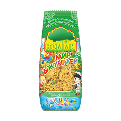 Макаронные изделия "Мир джунглей", 250 гр
